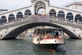 Rialto bridge and water bus