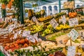 Rialto Market in Venice. The famous market offers daily fr