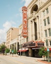 The Rialto Square Theatre, on Route 66 in Joliet, Illinois Royalty Free Stock Photo