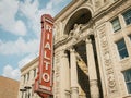 The Rialto Square Theatre, on Route 66 in Joliet, Illinois Royalty Free Stock Photo