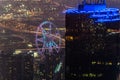 Rialto Tower and Melbourne Star observation wheel in Melbourne, Australia