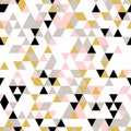 Riangle Seamless Background with Triangle Shapes of Different colors.