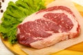 Rib eye raw steak Royalty Free Stock Photo