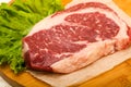 Rib eye raw steak Royalty Free Stock Photo