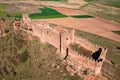 Riba de Santiuste castle. View from above. Guadalajara, Castile La Mancha community