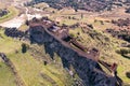 Riba de Santiuste castle. View from above. Guadalajara, Castile La Mancha community