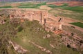 Riba de Santiuste castle. View from above. Guadalajara, Castile La Mancha community