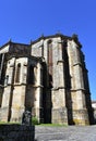 Mendicant Gothic Spanish Gothic landmark. Santo Domingo Church and Convent apse. Ribadavia, Spain. Royalty Free Stock Photo