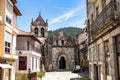 Ribadavia, Spain - Jul 02, 2023: Mendicant Spanish Gothic landmark. Santo Domingo Church and Convent. Ribadavia, Spain Royalty Free Stock Photo