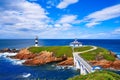 Ribadeo illa Pancha Lighthouse island Galicia Spain