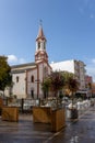 RIBADEO, SPAIN - October 4, 2020:Santa MarÃÂ­a del Campo church in the Ribadeo city center, Lugo, Galicia, Spain