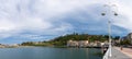 View of the village of Ribadesella in Asturias