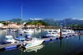 RIBADESELLA, ASTURIAS, SPAIN - MAY 15, 2018: Ribadesella Marina. The small port from Ribadesella.