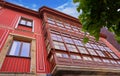 Ribadesella facades in Asturias Spain Royalty Free Stock Photo