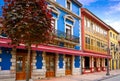 Ribadesella facades in Asturias Spain Royalty Free Stock Photo