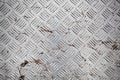 Ribbed aluminum sheet close up