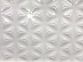 Ribbed ceramic tile white color. Glossy background