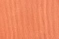 Ribbed cotton fabric texture pastel orange color . Close up rib cotton cloth and textiles pattern. Natural organic Royalty Free Stock Photo