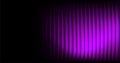 Ribbed violet neon light abstract background. Striped refracted gradient creative vector texture for banners, presentations Royalty Free Stock Photo
