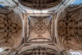 Ribber vaults in the church of the Monastery of San Esteban in Salamanca