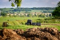 Ribble viaduct Yorkshire UK Royalty Free Stock Photo