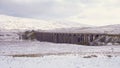 Ribblehead viaduct in winter. Royalty Free Stock Photo