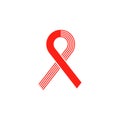Ribbon aids symbol Royalty Free Stock Photo