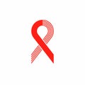 Ribbon aids symbol 22 Royalty Free Stock Photo