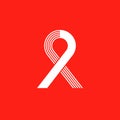 Ribbon aids symbol 24 Royalty Free Stock Photo