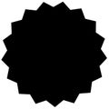 Ribbon also called Banners or Shapes with a casting shadow with a with angular, triangular shape on the edge in black