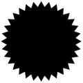 Ribbon also called Banners or Shapes with a casting shadow with a with angular, triangular shape on the edge in black