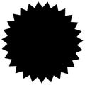 Ribbon also called Banners or Shapes with a casting shadow with a with angular, triangular shape on the edge in black