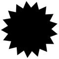 Ribbon also called Banners or Shapes with a casting shadow with a with angular, triangular shape on the edge in black