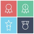 Ribbon Award Icons Royalty Free Stock Photo