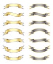 Ribbon Banners Set 2 Royalty Free Stock Photo