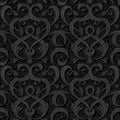 Ribbon black seamless background