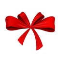 Ribbon Bow Christmas Element Royalty Free Stock Photo