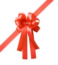 Ribbon bow isolated on white background Royalty Free Stock Photo