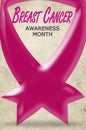 Global Breast cancer awareness concept illustration