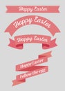 Ribbon decoration to happy easter event