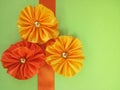 Ribbon-flowers Royalty Free Stock Photo