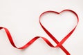 Ribbon heart Royalty Free Stock Photo