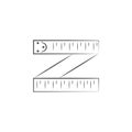 ribbon ruler icon. Element of sport for mobile concept and web apps. Icon for website design and development, app development. Pre