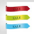 Ribbon sale Set vector illustration