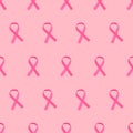 Ribbon seamless pattern. pattern background. World Cancer Day. vector illustration of Cancer Awareness Day Royalty Free Stock Photo