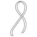 Ribbon template, ribbon symbol solidarity understanding people who need attention