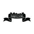 Ribbon thanksgiving icon