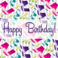 Bright Ribbon Happy Birthday card