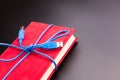 Ribbon from the usb cable on book Royalty Free Stock Photo