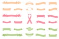 Colorful vintage ribbons. Vector template for promo, shopping, and etc. Royalty Free Stock Photo